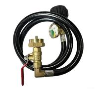 Manguera de recambio de 91 cm con manómetro para aplicaciones de cilindro, incluyendo calefacción a la parrilla y equipo de camping