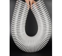 Manguera de recogida de polvo en espiral, manguera de vacío antiestática de PVC flexible para taller y carpintería industrial, 150 mm de diámetro