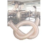 Manguera de recolección de polvo de PU,tubo transparente,1,5mm de grosor,resistente a perforaciones,manguera de poliuretano PU,2 m de longitud.(350mm)