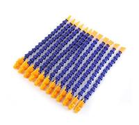 Manguera de refrigerante flexible de plástico 12 piezas 1/4 PT con válvula, boquillas redondas y planas (6+6) para torno CNC y sistema de refrigeración por agua