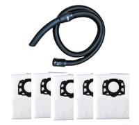Manguera de repuesto con 5 bolsas de filtro para aspiradoras Karcher NT20 NT30 WD1 WD2 WD3 WD4 WD5 WD6 modelos de aspiradora en seco y húmedo
