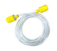 Manguera de repuesto de 2,5 m para Kärcher PUZZI 8/10, 100, 10/1, 10/2, 8/1C, 200, dispositivo de extracción en aerosol, compatible con número de pieza 4.446-023.0, con conectores amarillos (1 unidad)