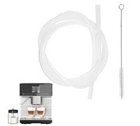 Manguera de repuesto de tubo de leche de silicona de 2 m con cepillo de limpieza para máquinas de café totalmente automáticas, compatible con Jura Krups Severin Miele Melitta Ninova diámetro interior