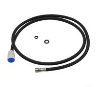 Manguera de repuesto negra para fregadero de cocina con ducha extraíble, nailon de 1500 mm y tubo flexible Epdm, conexión de rosca hembra G1/2 pulgadas, resistente al desgaste, línea de extensión para