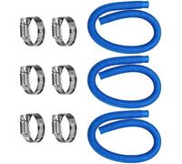 Manguera de repuesto para piscina sobre el suelo, diseño en espiral de 1.25 pulgadas para Intex para bombas Coleman 330-1000 GPH, tubo de PVC resistente a la intemperie, 1 metro de longitud (juego de