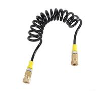 Manguera de resorte de carga cilíndrica de buceo, 8 mm, doble hembra, conector de latón, rosca M10x1, 0-30 MPa/300 bar, 35-110 cm, estirable, manguera de alta presión antitirones para inflar tanques