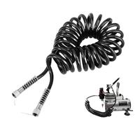 Manguera De Retroceso | Manguera De Aerógrafo De 1/8 De Pulgada | Tubo De Aire En Espiral Flexible 9.8 Pies | Kit De Ensamblaje De Tubería Duradero Con Accesorios Industriales | Accesorio De Reemplazo