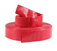Manguera de retrolavado para piscinas de tela, Manguera de descarga plana PVC for sumergibles y bombas agua varios tamaños(20m,3.5-inch)