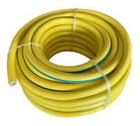 Manguera de Riego de Agua para Jardín de 6 Capas Antitorsión Amarilla Flexible Antialgas Retinado (Diámetro 1/2'' - 50 Metros)