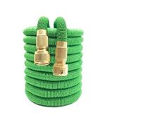 Manguera de riego de jardín, manguera retráctil de alta presión, con dos conectores. (Color: verde, tamaño: 50 pies-15 m)