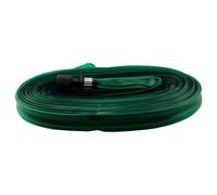 Manguera de riego plana de PVC para un suministro eficiente de agua en jardines, perfecta para flores, verduras y arbustos (15 m)