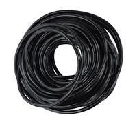 Manguera de riego por goteo de tubo capilar de PVC de 20 m, negro flexible para sistema de riego para alimentación de raíces de plantas, línea de riego de invernadero y riego de parches vegetales