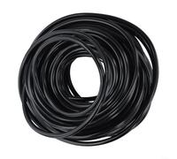Manguera de riego por goteo para jardín, tubo capilar de PVC de 20 m, para sistemas de riego sostenibles en invernaderos y jardineras, color negro