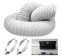 Manguera de salida de aire de 100 mm de diámetro, 6 m de longitud, flexible, PVC, para aire acondicionado, aire acondicionado, secadora