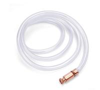 Manguera de sifón de PVC de 34 pulgadas con bomba de 6 pies para combustible, gas, transferencia de agua, manguera de diámetro interior de 3/4 pulgadas con alto caudal de 6 galones por minuto