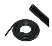 Manguera de silicona de alta temperatura - Negro, diámetro interior 6 mm, longitud 1,5 m - Manguera de succión para agua de refrigeración - Manguera de refrigerante - Manguera de goma