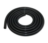 Manguera de silicona de alta temperatura - Negro, diámetro interior 6 mm, longitud 2.5 m - Manguera de succión para agua de refrigeración - Manguera de refrigerante - Manguera de goma