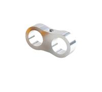 Manguera de Silicona de Vacío Kit separador de mangueras universal AN4, AN6, AN8 y AN10 aluminio billet para tuberías combustible agua(AN4 silver)