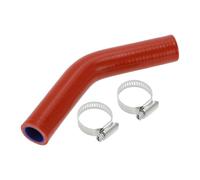 Manguera De Silicona For Coche, 30mm, 32mm, 35mm, 40mm, 42mm, 48mm ID, 102mm Longitud, 45 Grados, Rojo Y Azul, Con Abrazaderas, Refrigerante Universal(ID 22mm)