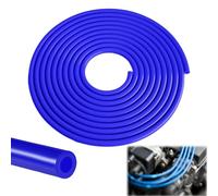 Manguera de Silicona Manguera de Silicona de para Automóvil Tubo de Vacío de Silicona 5 Metros Tubo de Silicona Universal Azul Para todos los accesorios de aire, vacío o entrada salida (azul 4mm)