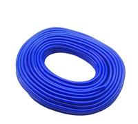 Manguera de silicona Manguera de silicona ignífuga universal Tubo vacío Tubería vapor Tuberías agua Azul Negro Rojo(Blue,1M_ID 4MMXOD 8MM)