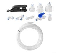 Manguera de silicona para entrada de agua de máquina de hielo, tubo flexible resistente al calor para una producción de hielo confiable, tubo seguro de agua potable fácil de instalar (15 m)