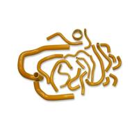 Manguera De Silicona Para Radiador Y Auxiliares Para Toyota Para Supra MA70 MK3 7M-GT 1986 1987 1988 1989 1990 1991 1992(Orange)