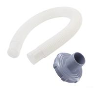 Manguera de skimmer de piscina de 1.5 pulgadas con adaptador, compatible con los modelos 2837EH, 28345WA, 28365EH, construcción ABS, tubo flexible ondulado para una limpieza eficiente, configuración
