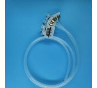 Manguera de Tinta de 6 líneas/Colores de 1 m con Amortiguador UV pequeño, Tornillos, Tuercas y Junta tórica for Epson R330, R290, T50, L1800 y 1390.(White)