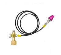 Manguera de transferencia de CO2 de 150 cm para máquinas de, funciona con adaptador de ahorro de costes para botellas de M22 europeas de 14