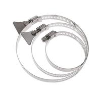 manguera de transmisión de tornillo, Abrazaderas de manguera de engranaje helicoidal ajustables de acero inoxidable 50 mm/75 mm/100 mm/150 mm/200 mm(200mm)