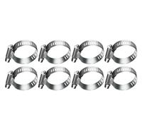 manguera de transmisión de tornillo, Abrazaderas de manguera Engranaje helicoidal de acero inoxidable Tamaños múltiples 10-30 piezas for líneas de tuberías de agua(19-29mm-15pcs)