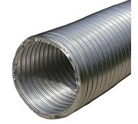 Manguera de tubo de aire flexible de aluminio - 250 mm de largo
