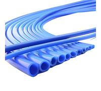 Manguera de tubo goma, plástico, manguera vacío silicona azul 1 metro, 2 × 4 mm - 25 31 flexible gel sílice grado alimenticio línea carreras automóviles, pieza(6 x 9mm)