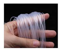 Manguera de tubo goma, plástico, silicona flexible transparente 1 M/5 M ID 0,5 2, 3 4 6 7 8 mm Tubo grado alimenticio Resistencia a la temperatura del No tóxico, pieza(Id 1mm Od 3mm,5 meters)