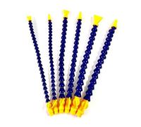 Manguera de tubo refrigerante aceite agua Flexible plástico, 1/2, 3/8, 1/4 '', 300mm, 400mm, con boquilla plana redonda(Round-300MM,3/8")