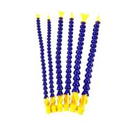 Manguera de tubo refrigerante aceite agua flexible rosca, 2 piezas 1/2 3/8 1/4 '' Tubo 300 mm 400 con boquilla plana redonda for enfriamiento torno fresado CNC(Flat500mm,1/4")