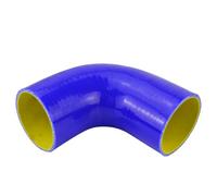 Manguera de turbina 63mm 90 grados Coude silicona Tuyau Turbo D'admission Bleu Et Jaune/noir Jaune apto para PQY-SH9025-QY