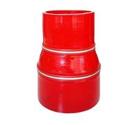 Manguera de turbina Manguera de silicona universal para intercooler coche, turbo, tubo admisión, acoplador, reductor recto, conector grande y pequeño(Red,ID63mm-75mm)