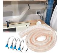 Manguera de vacío de PU de 1,2 mm con cable de cobre y 4 abrazaderas for carpintería(Dia-102(mm) Long200cm)