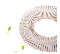 Manguera de vacío flexible de poliuretano transparente de 4 a 15 pulgadas para recogida de polvo, conducto de aire transparente para carpintería, uso industrial, limpiador compatible con 40 mm