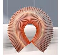 Manguera de ventilación al vacío industrial, tubo telescópico corrugado de extracción de polvo,resistente a altas/bajas temperaturas,utilizado principalmente(40ft/12m)