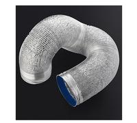 Manguera De Ventilación De 80/100/110/120/150/160/170/180/200mm, Tubo De Aluminio Para Campana Extractora, Campana Extractora,ventilador De Tubo Tubo Flexible Con 2 Abrazaderas De Acero (Color : 2m,