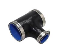 Manguera De Ventilación De Admisión Aire Tubo De Gel Sílice Manguera Silicona Universal Conector 3 Vías En Forma T Acoplador Tubería Resistencia A Altas Temperaturas Negro(ID 63MM-35MM)