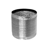 Manguera de ventilación de aluminio, manguera flexible for conducto de aire de aluminio, diámetros múltiples de 80 mm a 300 mm, con paquete de 2 abrazaderas, longitud de 2/3/4/5 metros.(5m,300mm)