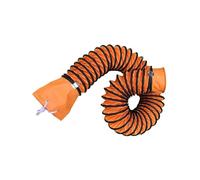 Manguera de ventilación flexible con resistencia al calor y al fuego, sello ajustable y gancho de anillo en D para escape del ventilador del soplador