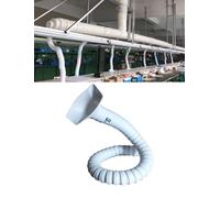 Manguera de ventilación flexible for campana extractora, sin necesidad de herramientas; conducto de aire de fácil posicionamiento for la ventilación del extractor de cocina.(Natural,50mm/2in,100cm)