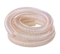 Manguera de ventilación para carpintería, Manguera industrial del conducto de escape la PU transparente con pared 20-300m m alambre cobre el 1m 2m(75mm)