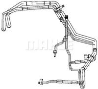 Manguera del aire acondicionado de condensador a evaporador AP 135 000P MAHLE