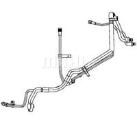Manguera del aire acondicionado de condensador a evaporador AP 136 000P MAHLE